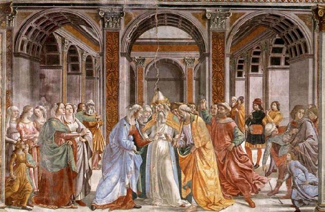 GHIRLANDAIO, Domenico Marriage of Mary Spain oil painting art